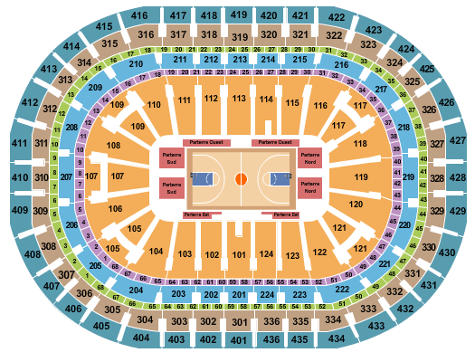 Centre Bell Basketball 2 Seating Chart