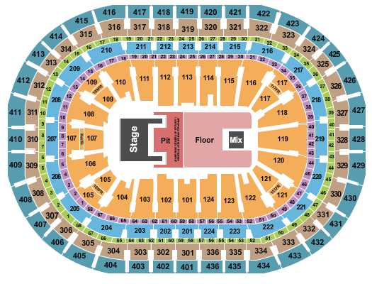 Centre Bell Blink 182 Seating Chart