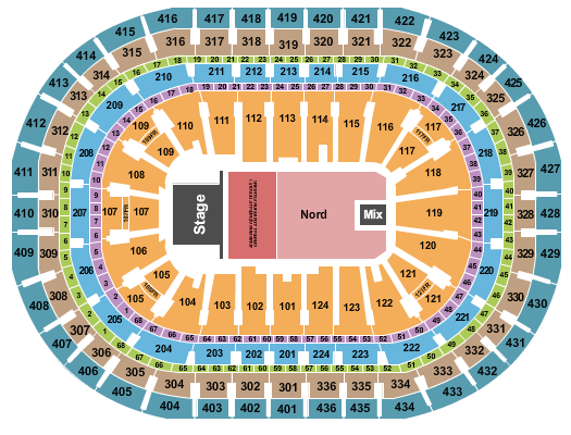 Centre Bell Bruce Springsteen Seating Chart