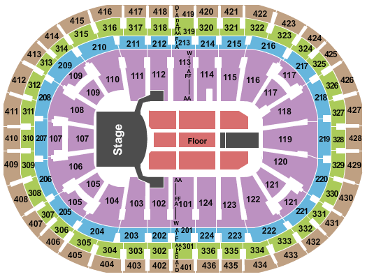 Centre Bell Celine Dion 2019 Seating Chart