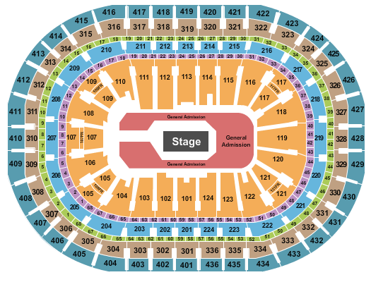Linkin Park Centre Bell Seating Chart
