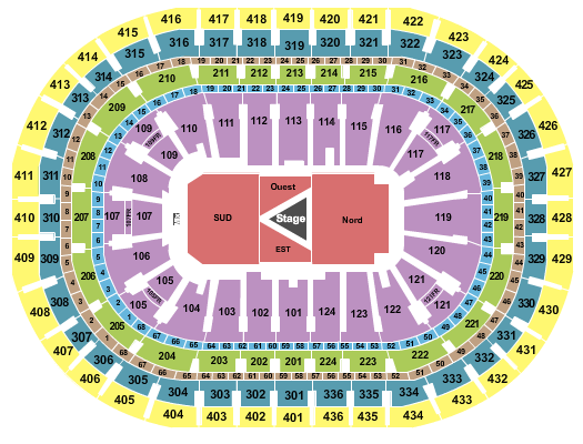 Centre Bell Center Stage Seating Chart