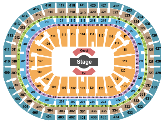Centre Bell Cirque - Corteo 2 Seating Chart