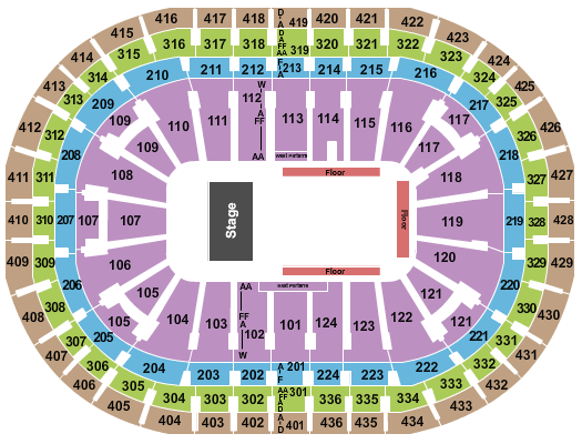 Centre Bell Cirque - Crystal Seating Chart