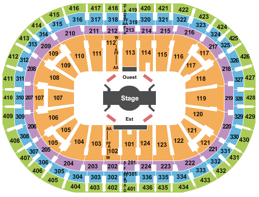 Centre Bell Cirque Corteo Seating Chart