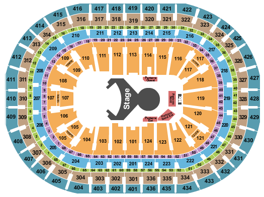 Centre Bell Cirque Ovo Seating Chart