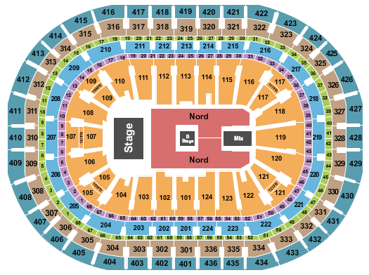 Centre Bell Cyndi Lauper Seating Chart