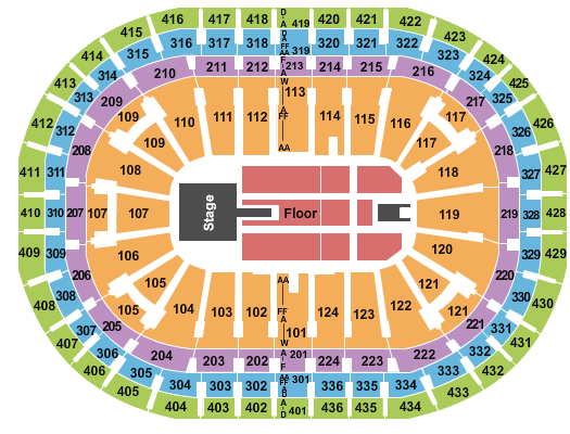 Centre Bell Def Leppard Seating Chart