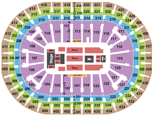 Centre Bell Demi Lovato Seating Chart