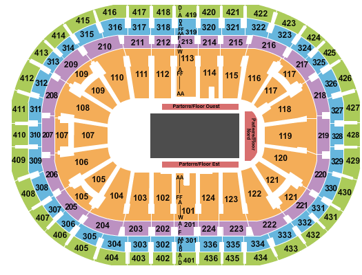 seating chart for Centre Bell - Disney on Ice 2 - eventticketscenter.com