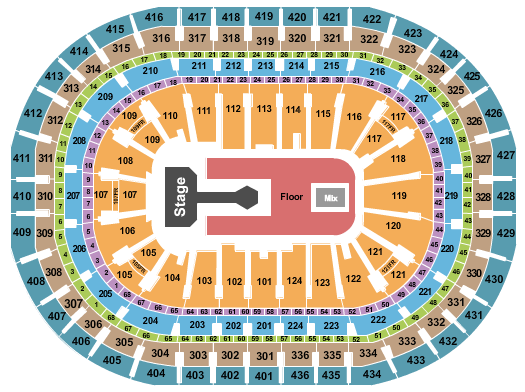 Centre Bell Don Toliver Seating Chart