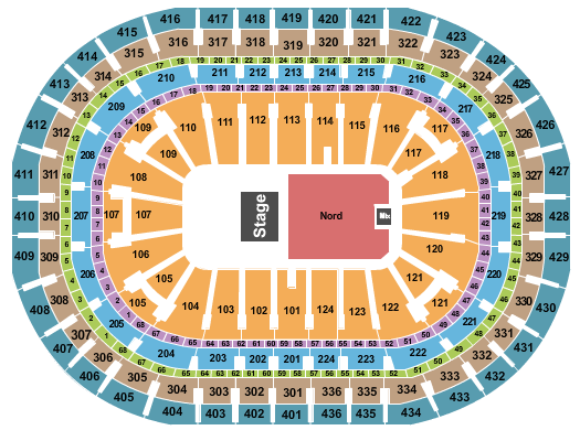 Centre Bell Endstage 3 Seating Chart