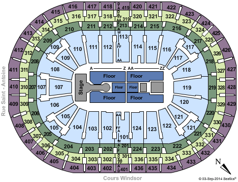 Centre Bell Enrique Iglesias Seating Chart