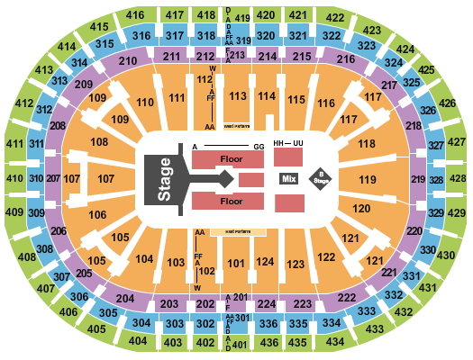 Centre Bell Enrique  Iglesias Seating Chart