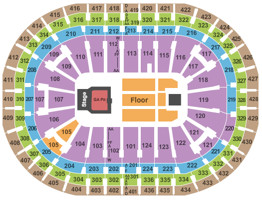 Centre Bell Eric Church Seating Chart