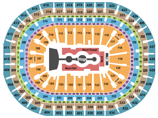 Gracie Abrams Centre Bell Seating Chart