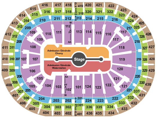 Centre Bell Harry Styles Seating Chart