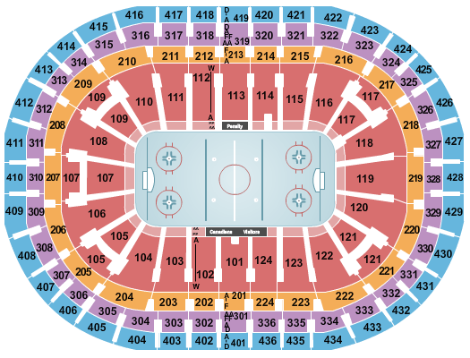 bell centre seating map Hockey Seating Chart Interactive Seating Chart Seat Views bell centre seating map