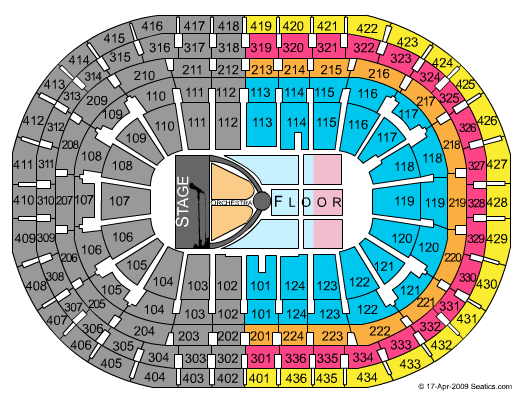 Centre Bell Il Divo Seating Chart