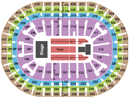 Centre Bell J Cole Seating Chart