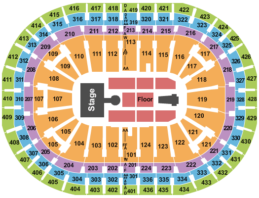 Centre Bell Jennifer Lopez Seating Chart