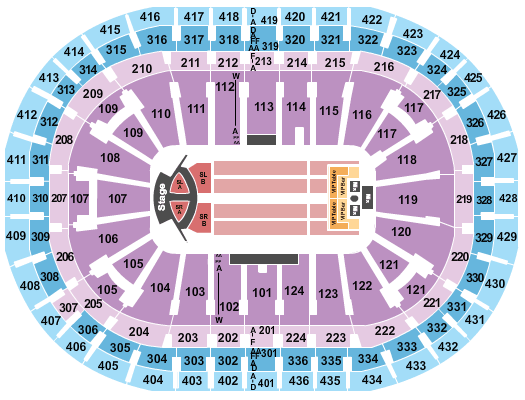 Centre Bell Jonas Brothers Seating Chart