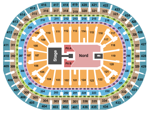 Centre Bell Kane Brown Seating Chart