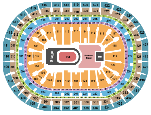 Centre Bell Kane Brown Seating Chart