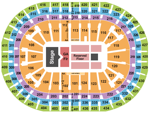 Centre Bell Keith Urban Seating Chart