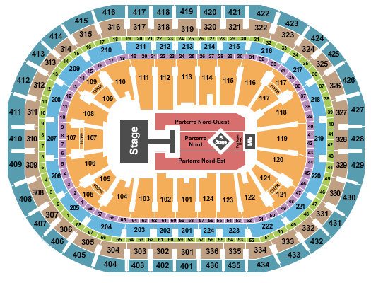 Centre Bell Kylie Minogue Seating Chart