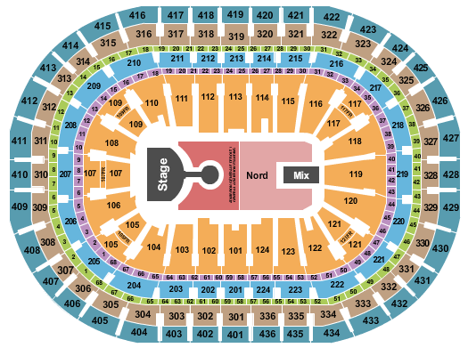 Centre Bell Lizzo Seating Chart