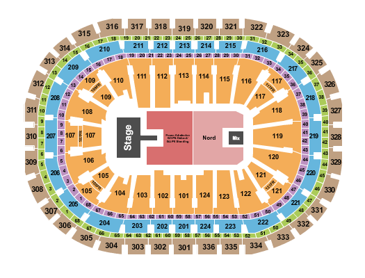 Centre Bell Lorde Seating Chart
