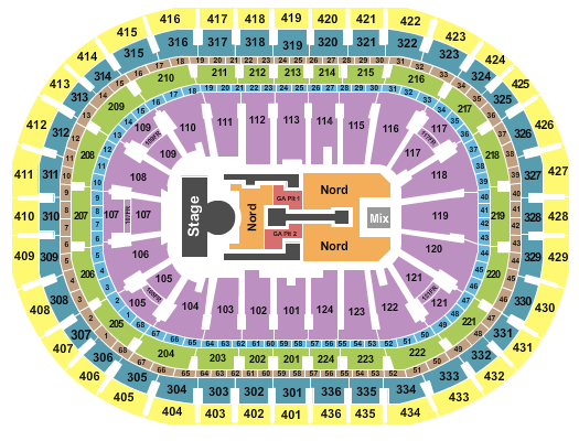 Centre Bell Madonna 2 Seating Chart