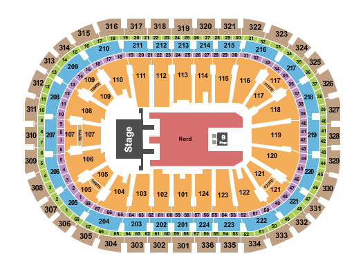 Centre Bell Mana Seating Chart