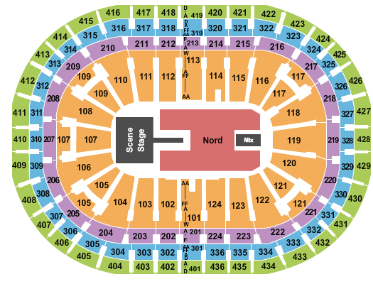 Centre Bell Maroon 5 - 2 Seating Chart