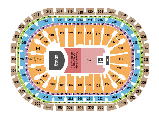 Centre Bell Mumford & Sons Seating Chart