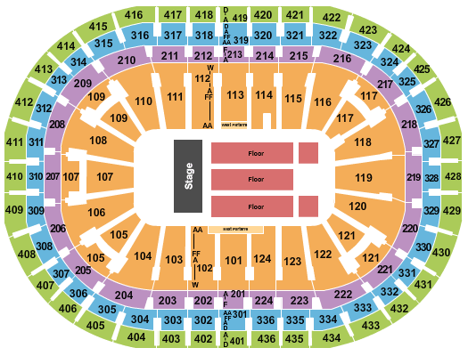 Centre Bell Nicky Jam Seating Chart