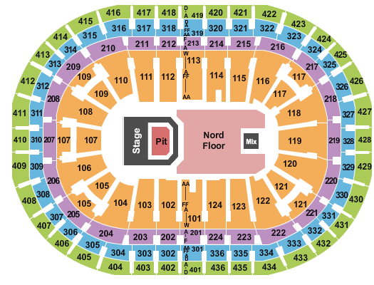 Centre Bell Panic At The Disco Seating Chart
