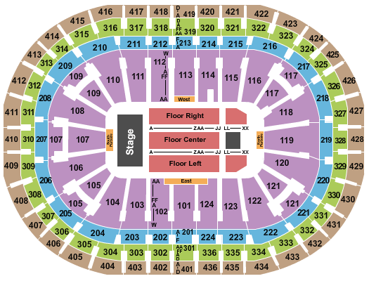 Centre Bell Rod Stewart 2018 Seating Chart