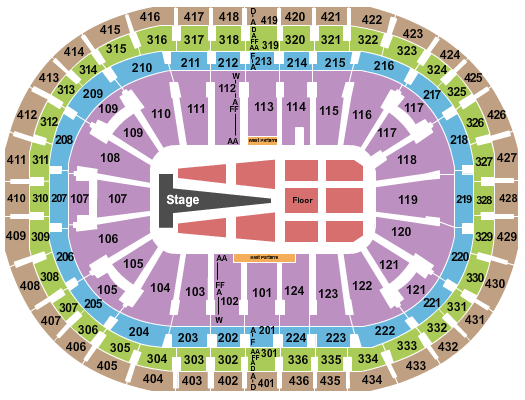 Centre Bell Sam Smith Seating Chart