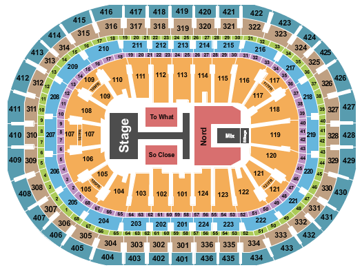 Centre Bell Tate McRae Seating Chart