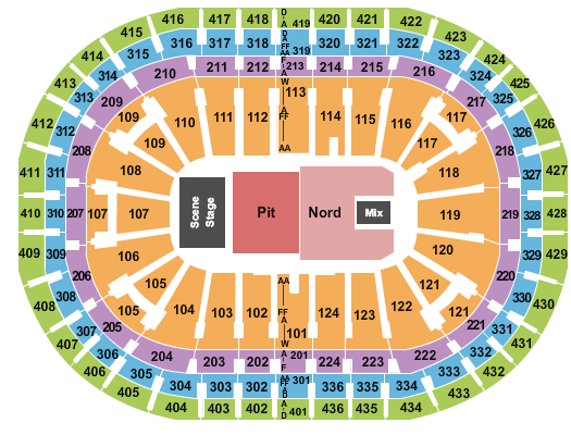 Centre Bell The Offspring Seating Chart