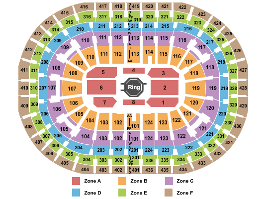 Centre Bell UFC - IntZone Seating Chart