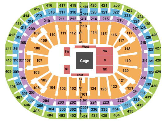 seating chart for Centre Bell - WWE-3 - eventticketscenter.com