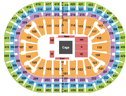 Centre Bell WWE 3 Seating Chart