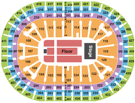 Centre Bell Weezer Seating Chart