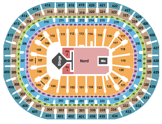 Centre Bell Wizkid Seating Chart