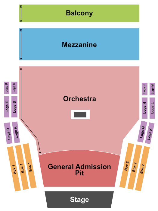 Centre In The Square - Ontario Endstage Small GA Pit Seating Chart