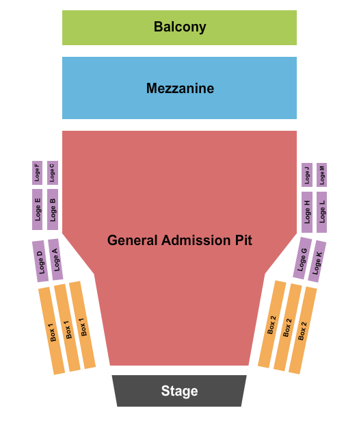 Centre In The Square - Ontario Endstage GA Pit Seating Chart