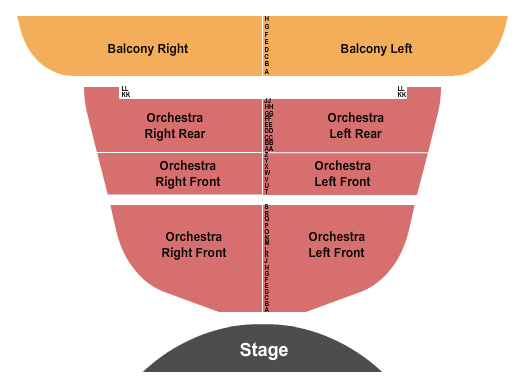 seating chart for Century II Concert Hall At Century II Performing Arts & Convention Center - Endstage - eventticketscenter.com